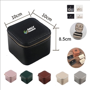 Leather Mini Jewelry Travel Case Jewelry Box